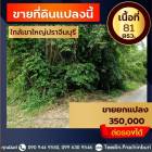 ขายที่ดิน81ตรว.ใกล้ด่านอุทยานเขาใหญ่ปราจีนบุรี