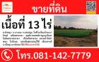 ขายที่ดิน 13 ไร่  (แบ่งขายได้) ต.ลำพญา อ.บางเลน จ.นครปฐม