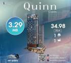 ขาย คอนโด Quinn Condo รัชดา 17 1ห้องนอน 34.98 ตรม. ห้องสวยมาก วิวโล่ง ทำเลดีเดินทางสะดวก เฟอร์นิเจอร์ครบ ราคาถูกมากจ้า