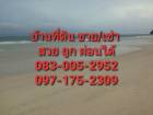ที่สวยติดหาดส่วนตัวเขื่อนล้อมรอบพร้อมขาย  มีเขื่อนรอบทางเดินลงหาด
