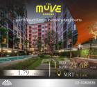 ขาย คอนโด The Muve Bangna1 BED 1 BATH ขนาด 24.68 ตรม ตกแต่งพร้อมลากกระเป๋าเข้าอยู่