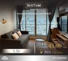 ขาย 1 BED 1 BATH คอนโด Rhythm Sukhumvit 50 ห้องชั้นสูง ให้ทุกอย่างในห้อง