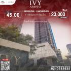 เช่าคอนโด Ivy Ampio 1 BED 1 BATH ห้องสวยงาม เฟอร์นิเจอร์ครบครัน