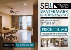 ขายพร้อมผู้เช่า คอนโด watermark เจ้าพระยาริเวอร์ วิวแม่น้ำเจ้าพระยา 94 ตรม. ชั้น 12A ตึก B โทร. 0979.656.989 เจ้าของขายเอง