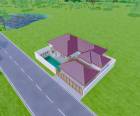 Land worth investing in, suitable for a private golf driving range and has 1 house/pool to build and sell for profit.