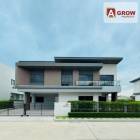 หมู่บ้านเวนิว ไอดี มอเตอร์เวย์-พระราม 9 หลังมุม ตกแต่งครบ พร้อมอย