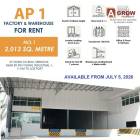 ให้เช่าโรงงาน/โกดัง ขนาด 2,013 ตร.ม. อำเภอศรีราชา จังหวัดชลบุรี 